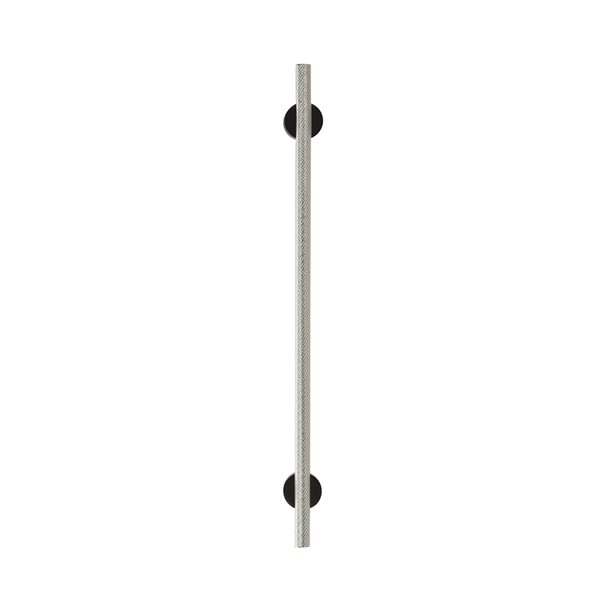 Amerock Transcendent 10-1/16-in Centre to Centre Matte Black/Polished Nickel Pull