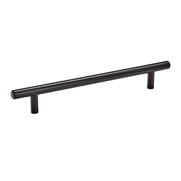 Poignée d'armoire Bar Pulls d'Amerock, centre à centre, 7 po, noir mat, 10 pièces