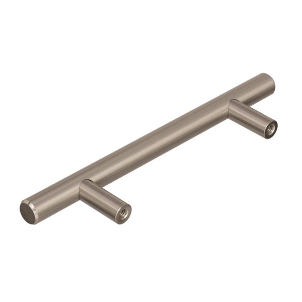 Amerock Bar Pulls 10-Pack 3-3/4-in Centre to Centre Sterling Nickel Drawer Pull