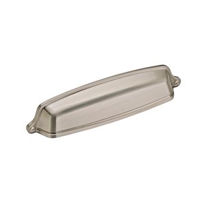 Amerock Stature 10-Pack 5-1/16-in Centre to Centre Satin Nickel Cup Drawer Pull