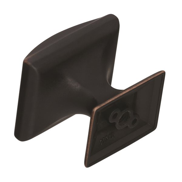 Amerock Candler 1.25-in Oil Rubbed Bronze Rectangular Transitional Cabinet Knob - 10-Pack