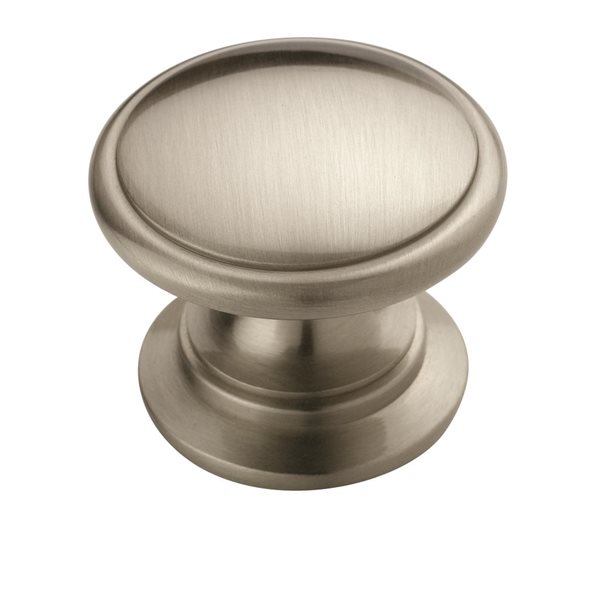 Amerock Ravino 1.25-in Satin Nickel Round Traditional Cabinet Knob - 25-Pack