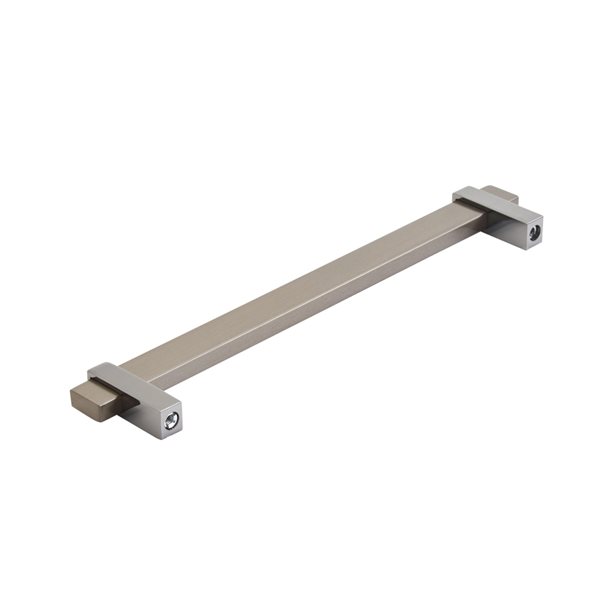 Amerock Mulino 7-9/16-in Centre to Centre Black Brushed Nickel/Black Nickel Drawer Pull