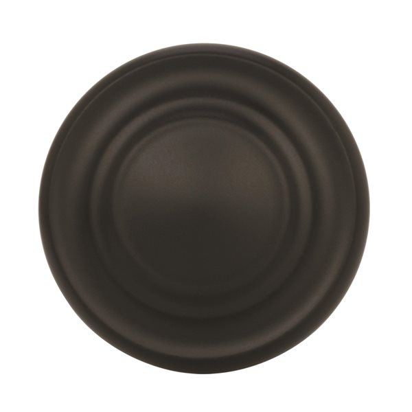 Amerock Inspirations 1.31-in Black Round Transitional Cabinet Knob - 10-Pack
