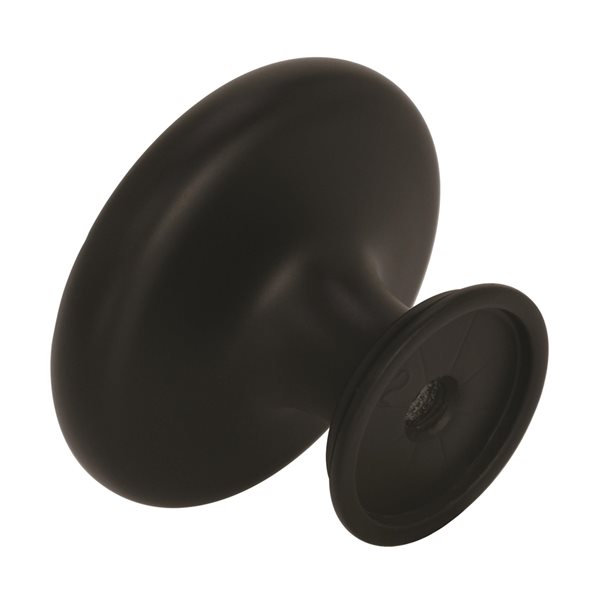 Amerock Inspirations 1.31-in Black Round Transitional Cabinet Knob - 10-Pack