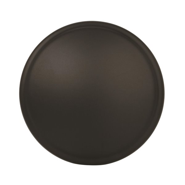 Bouton d'armoire traditionnel rond Ravino par Amerock de 1.25 po en noir, paquet de 25