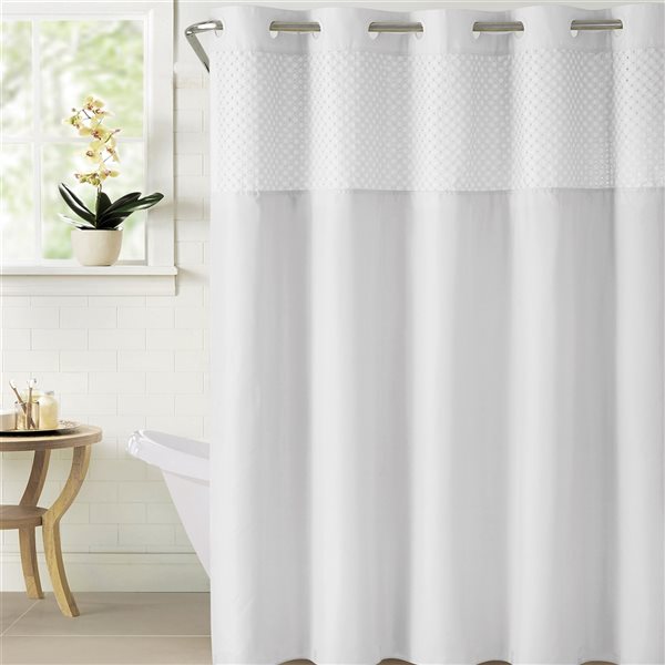 Shower Curtain Baha7174whit1 Rona, 74 X 84 Shower Curtain