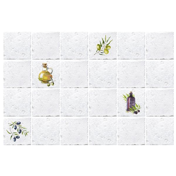 Panneau mural Falkirk rétro 3D III de Dundee Deco, beige et jaune de 3 pi x 2 pi, 5,8 pi² chacun, paquet de 10