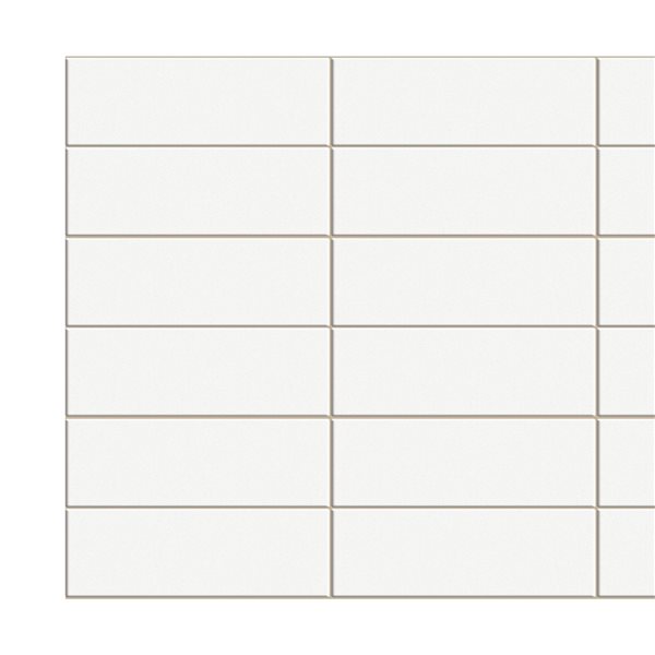 Dundee Deco Falkirk Retro 3D III Beige Faux Tile 3.1 ft X 1.6 ft PVC 3D Wall Panel - 4.9-sq. ft. each