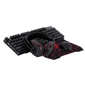 SYLVANIA Gaming Keyboard, Headphones, Mouse And Mouse Pad Set
