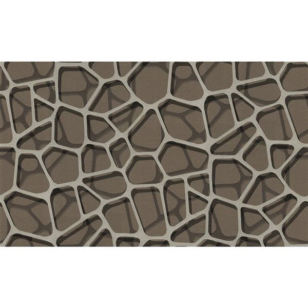Fine Decor Connery Coffee Abstract 56.4-sq. ft. Unpasted Vinyl Wallpaper