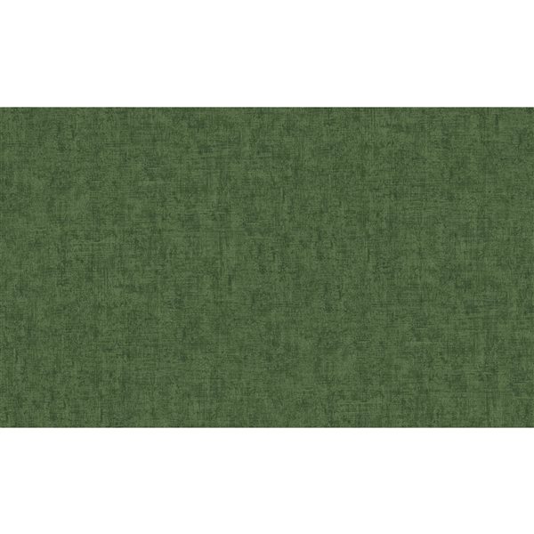 Advantage Emalia Dark Green Textured 57.8-sq. ft. Unpasted Vinyl Wallpaper