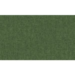 Advantage Emalia Dark Green Textured 57.8-sq. ft. Unpasted Vinyl Wallpaper