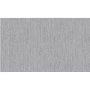 Advantage Cahaya Silver Textured 57.8-sq. ft. Unpasted Vinyl Wallpaper