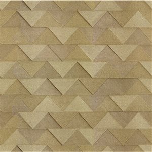 Fine Decor Matrix Gold Triangle 56.4-sq. ft. Unpasted Vinyl Wallpaper