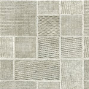 Fine Decor Ellison Taupe Geometric 56.4-sq. ft. Unpasted Vinyl Wallpaper