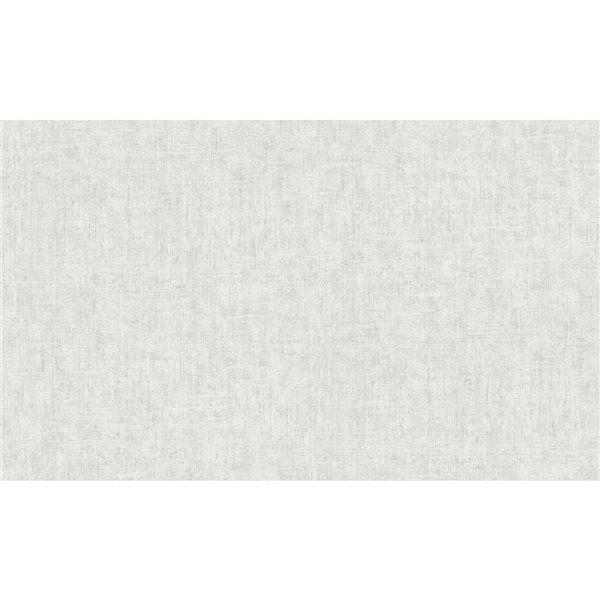 Papier peint en vinyle non encollé texturé Emalia par Advantage couvrant 57,8 pi², gris clair