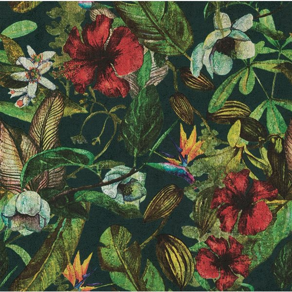 Advantage Kailano Multicolour Botanical 57.8-sq. ft. Unpasted Vinyl Wallpaper