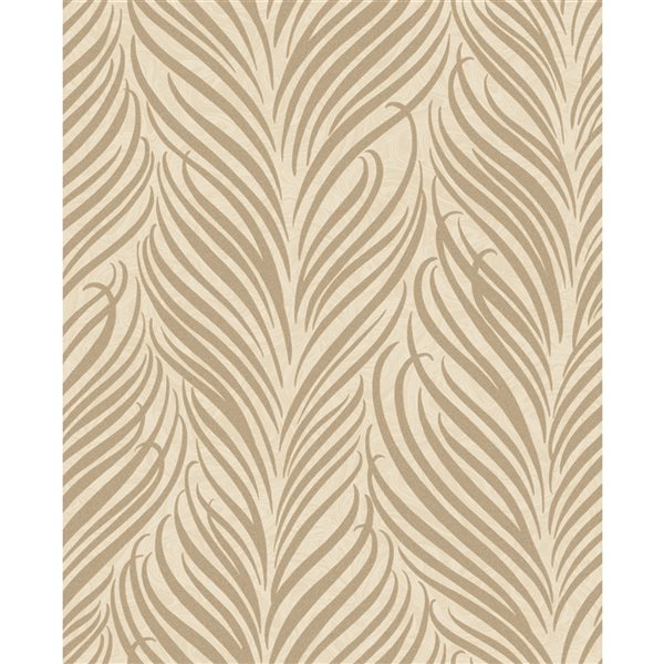 Fine Decor Alfie Wheat Botanical 56.4-sq. ft. Unpasted Nonwoven Wallpaper