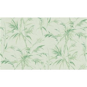 Papier peint en vinyle non encollé Hali par Advantage couvrant 57,8 pi², vert pâle
