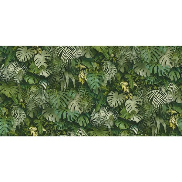 Advantage Luana Green Tropical Forest 57.8-sq. ft. Unpasted Vinyl Wallpaper