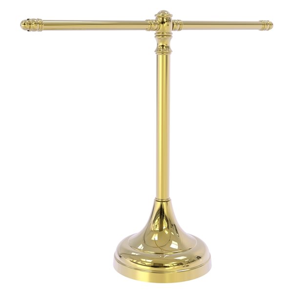 Allied Brass Carolina 24-in Polished Brass 4-Tier Wall Mount Towel