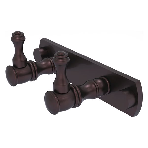 Allied Brass Carolina 2-Hook Antique Bronze Towel Hook