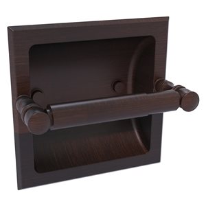 Allied Brass Carolina Venetian Bronze Recessed Double Post Toilet Paper Holder