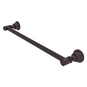 Allied Brass Carolina 24-in Antique Bronze Wall Mount Single Towel Bar