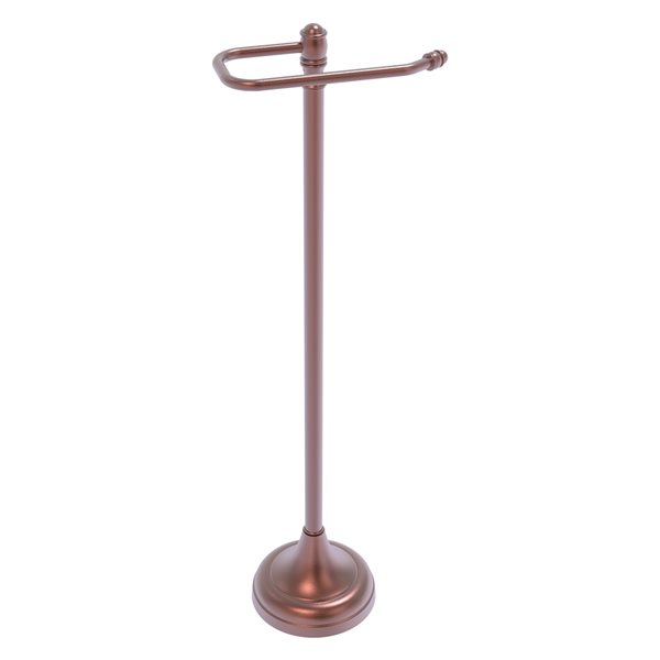 Allied Brass Carolina Antique Copper Freestanding Single Post Toilet Paper  Holder