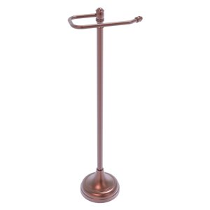 Allied Brass Carolina Antique Copper Freestanding Single Post Toilet Paper Holder