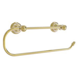 Allied Brass Unlacquered Brass Metal Mounted Paper Towel Holder
