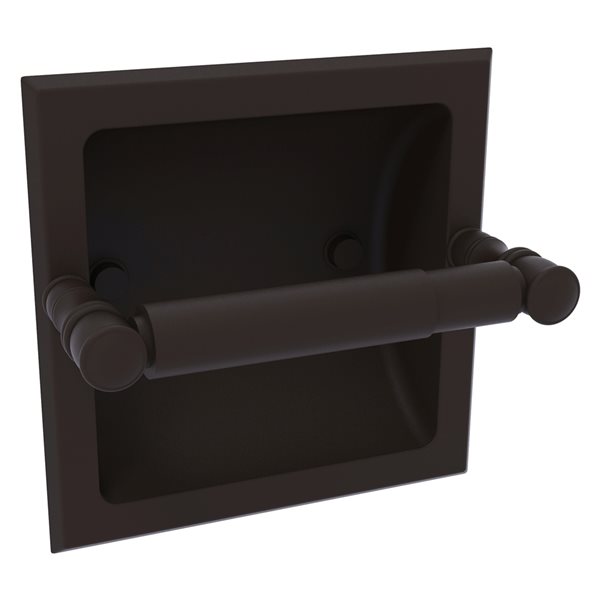 Allied Brass Carolina Oil Rubbed Bronze Recessed Double Post Toilet   330870177 MainImage 001 L 