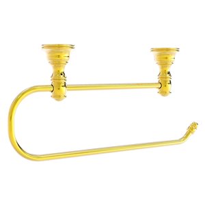 Allied Brass Metal Mounted Polished Brass Paper Towel Holder