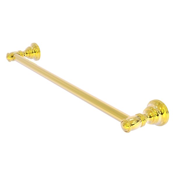 Allied Brass Carolina 30-in Polished Brass Wall Mount Single Towel Bar