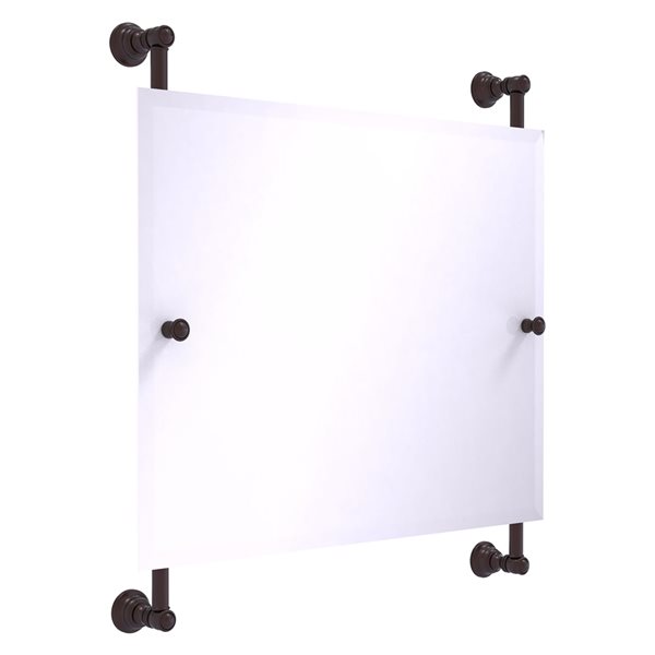 Allied Brass Carolina 26-in Antique Bronze Rectangular Frameless ...