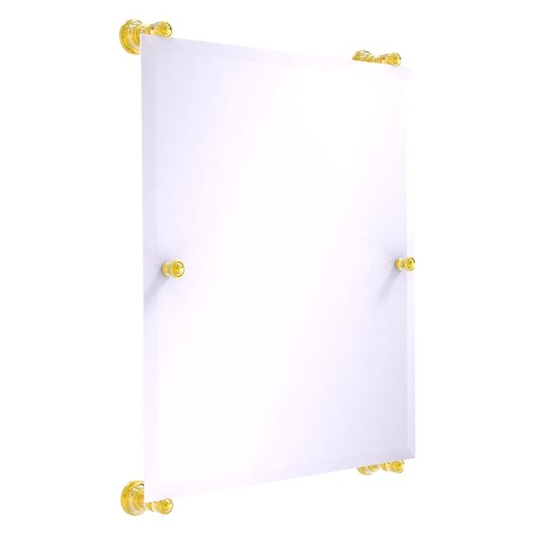 Allied Brass Carolina 21-in Polished Brass Rectangular Frameless ...