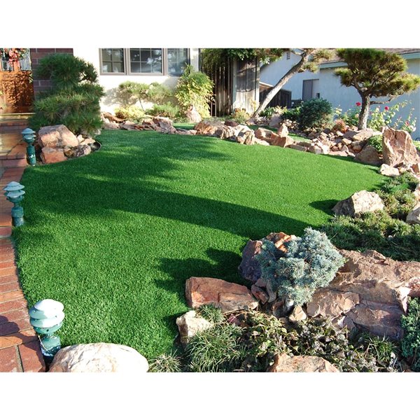 Tapis d'herbe artificielle Fescue par Green As Grass, 25 pi x 15 pi