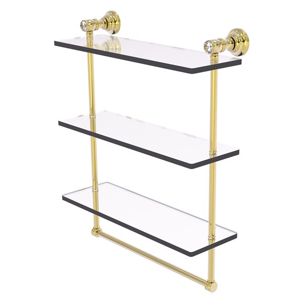 Allied Brass Carolina Collection Counter Top Paper Towel Stand in Unlacquered  Brass