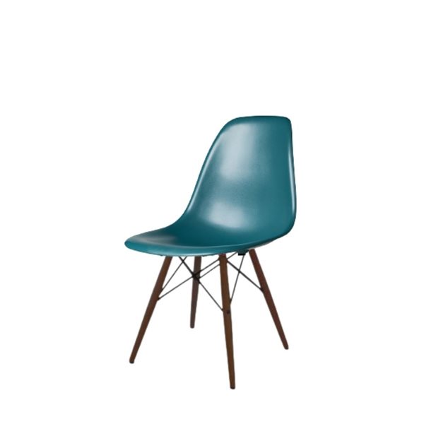 Plata Import Eiffel Peacock Green Modern Dining Chair - Set of 2