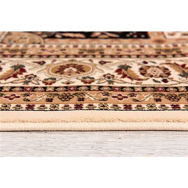 Rug Branch Traditional Moroccan Four Season Beige Red Indoor Runner Rug - 2x15