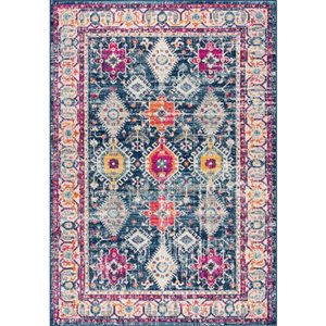 Rug Branch Transitional South-Western  Blue Beige Indoor Doormat Rug - 2x4