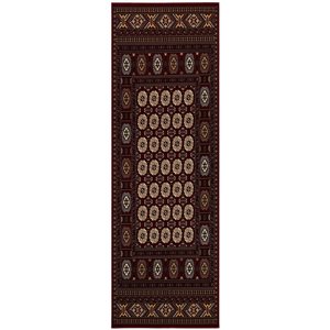 Rug Branch Traditional Persian Chobi Red Beige Indoor Runner Rug - 3x8