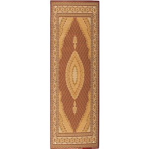 Rug Branch Traditional Moroccan  Red Beige Indoor Runner Rug - 3x20