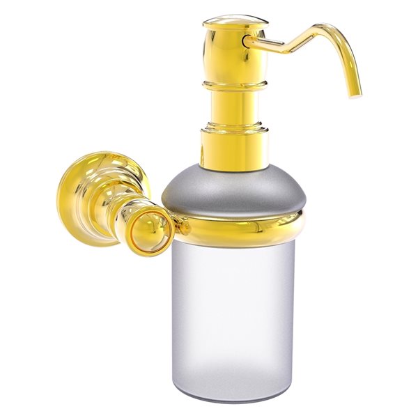 Allied Brass Carolina Polished Brass Soap and Lotion Dispenser