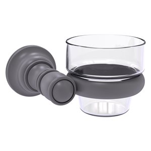 Allied Brass Carolina Glass Votive Candle Holder in Matte Grey