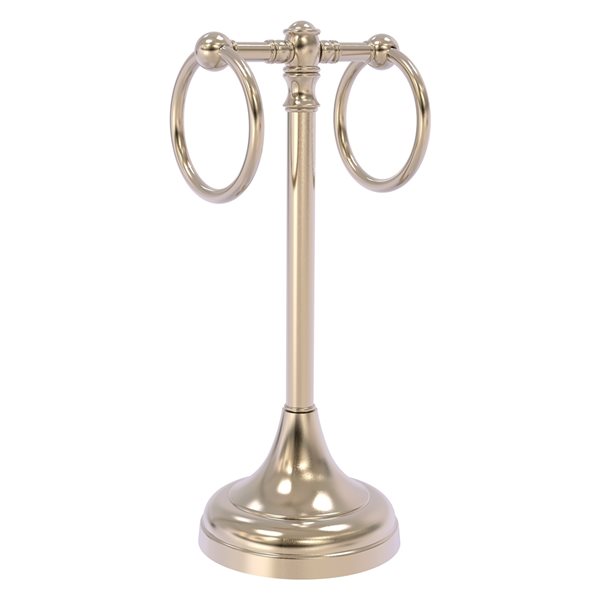 Allied Brass Antique Pewter Freestanding Countertop Double Towel Ring in  the Towel Rings department at