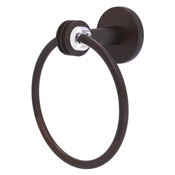 Allied Brass Clearview Venetian Bronze Wall Mount Towel Ring CV-16D-VB