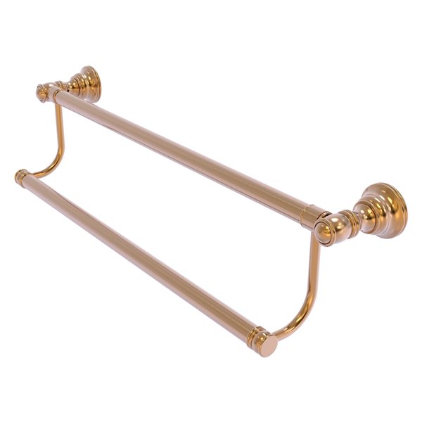 Allied Brass Carolina 24-in Brushed Bronze Wall Mount Double Towel Bar