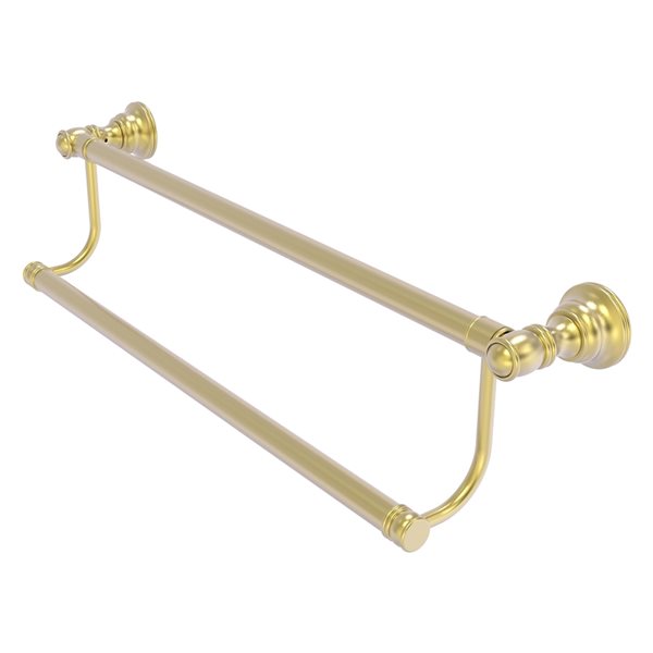 Allied Brass Carolina 18-in Satin Brass Wall Mount Double Towel Bar